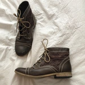 Brown ankle boots